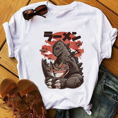 Japan anime style food design sushi kaiju tshirt men summer new white short homme casual Harajuku funny t shirt unisex streetwea ► Photo 1/6