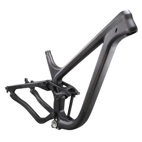 ICAN new Enduro 27.5er full suspension carbon mountain bike frame 210*55cm rear shock 148*12mm thru axle 150mm rear travel P9 ► Photo 1/6