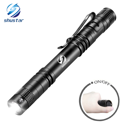 Pen Light Mini Portable LED Flashlight 1000 lumens 1 Switch Mode led flashlight For the dentist and for Camping Hiking Out ► Photo 1/6
