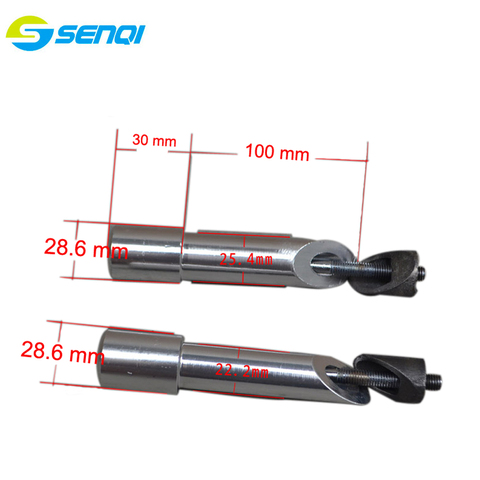 Aluminium Alloy Bicycle Stem Quill Stem Ahead Adapter 22.2mm* 28.6mm*130mm Threaded Silver Bicycle Parts BSB039 ► Photo 1/1