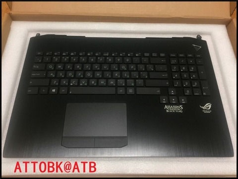 ATTOBK@ATB New Russian standard Laptop palmrest Keyboard for ASUS G750 G750JH G750JM G750JS G750JW G750JX G750JZ with backlight  ► Photo 1/6