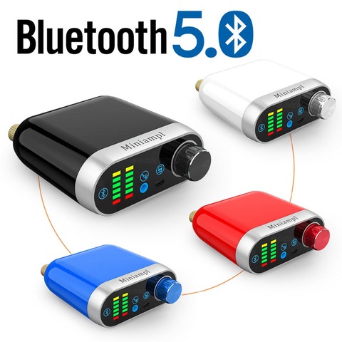 Nobsound HiFi Mini Bluetooth 5.0 HiFi Power Amplifier Class D Digital Amp USB Sound Card AUX 50W*2 For Mobile Pad MP3 ► Photo 1/6