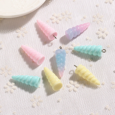 20pcs 9*25mm unicorn horn charms  Unicorn Jewelry necklace pendant keychain charms for DIY decoration ► Photo 1/6