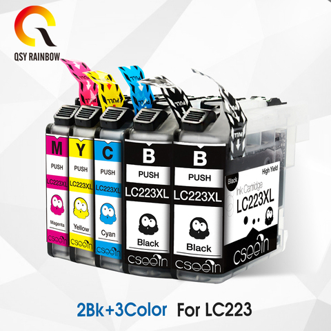 5pcs LC223 XL LC 223 ink cartridge for Brother DCP-J562DW J4120DW MFC-J480DW J680DW J880DW J4620DW J5720DW J5320DW printer ► Photo 1/5