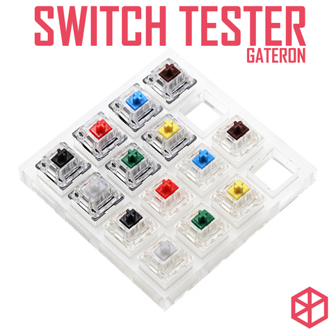 aluminum or Acrylic Switch Tester Gateron switches Blue Black Blue Red Green Yellow White RGB SMD for Mechanical Keyboard ► Photo 1/6