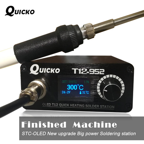 Quick Heating T12 soldering station electronic welding iron 2022 New version STC T12 OLED Digital Soldering Iron T12-952 QUICKO ► Photo 1/6