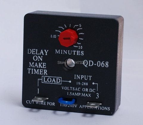 Time Delay Relay QD-068 Delay On Make Timer with 0.03~10Minutes Adjustable Delay, Universal 19~288VAC Fits ADM-2, TD69, ICM102 ► Photo 1/4