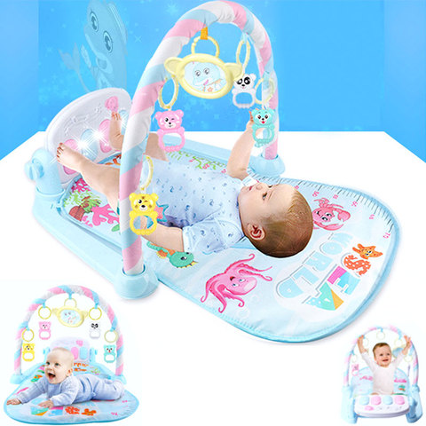 Baby Rocker Piano Music Carpet Newborn Fitness Bodybuilding Frame Pedal Rocking Chair Activity Play Education Toy ► Photo 1/6