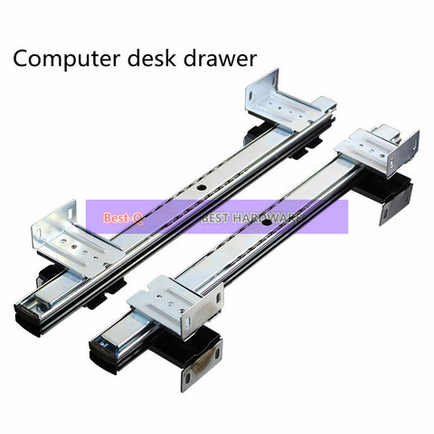 Computer desk drawer orbit keyboard bracket slide rail hoisting crane rail bracket 2 guide rail ► Photo 1/5