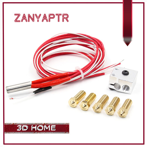 E3D Volcano Nozzle kit - 12V 24V Volcano Hotend Extrusion Aluminum block Cartridge Heater Thermistors + 5 Nozzle for 3D printer ► Photo 1/1