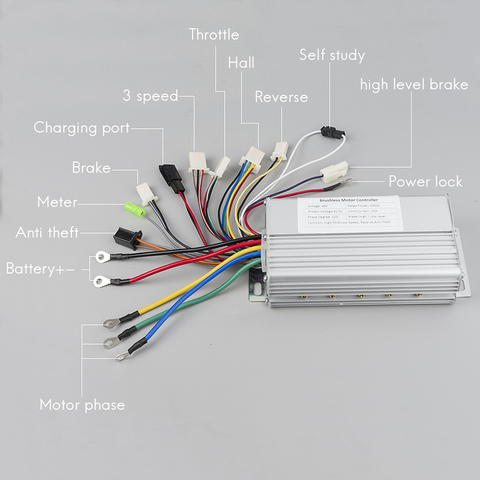 Bicicleta Electric Brushless Controller 30A 36V 48V 500W Electric Scooter Blcd Controller ► Photo 1/5