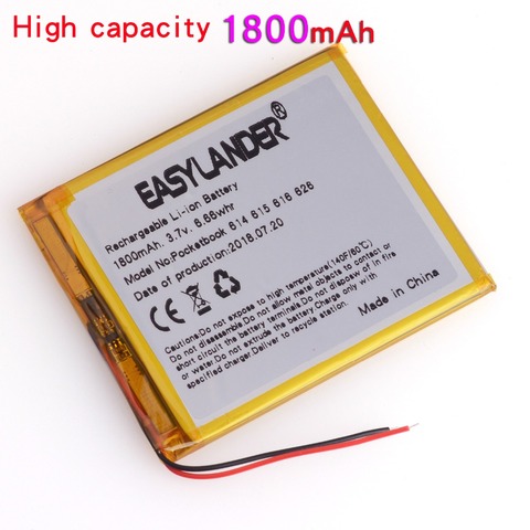 PocketBook battery 3.7V 1800mAh Rechargeable li Polymer Battery FOR E-BOOK PocketBook 614 615 616 624 626 Digma E628 R657 R659 ► Photo 1/6