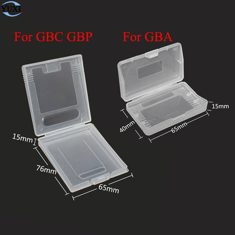 20pcs clear plastic cases for Nintendo GBC GBP & For gameboy Advance GBA SP GBM GBA Games Card Cartridge box ► Photo 1/3