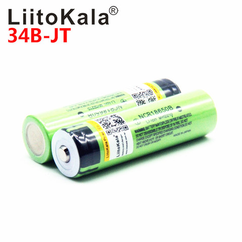 2022 LiitoKala 18650 3400 Battery 3400mAh 3.7V NCR18650B Rechargeable Li-ion Battery for Flashlight for  (NO PCB) ► Photo 1/3