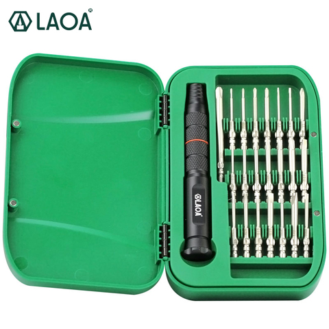 LAOA 22 in 1 Precision Screwdriver Set S2 Repair Tools for Mobile Phones Torx Screw driver bits Set With 22 screwdriver bits ► Photo 1/6