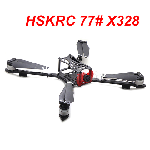 HSKRC 77# X328 328 328mm Full Carbon Fiber FPV Racing Quadcopter Frame Kit with 5mm arm Support 8 inch Propeller and Motor ► Photo 1/5