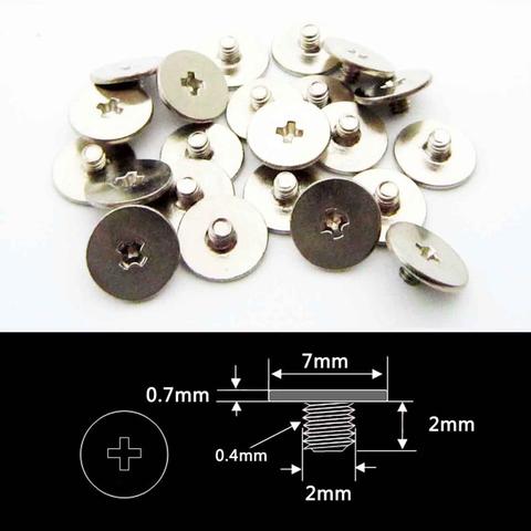 25pcs Phillips Thin Wafer Flat Round Head Screw Bolt M2*2mm Head Dia 7mm for Laptop Notebook Optical Drive Mount DIY Computer G ► Photo 1/3