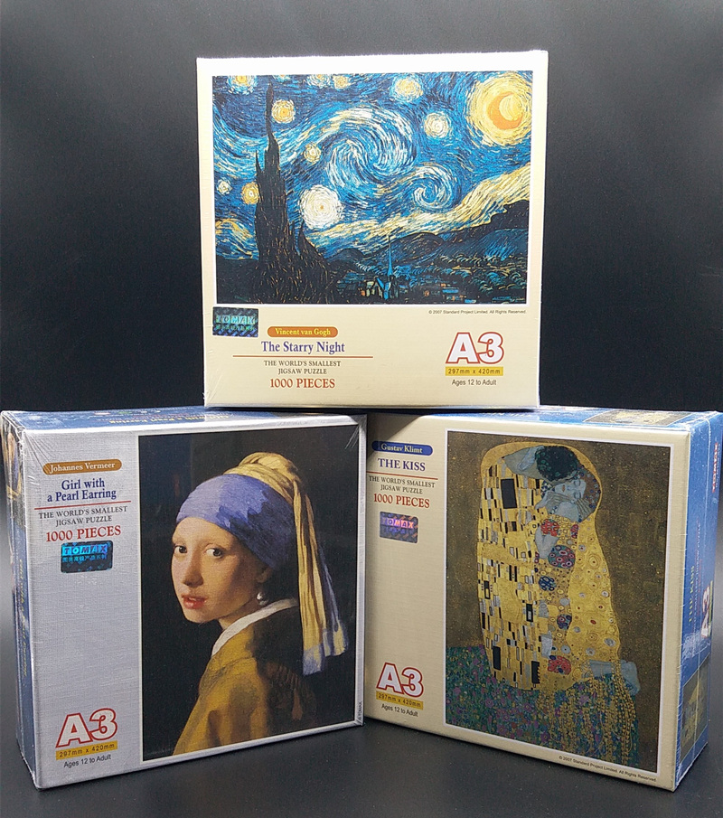 1000Pcs Jigsaw Puzzle Jigsaw Assembling Toy Gift For Girl with A Pearl Earring 