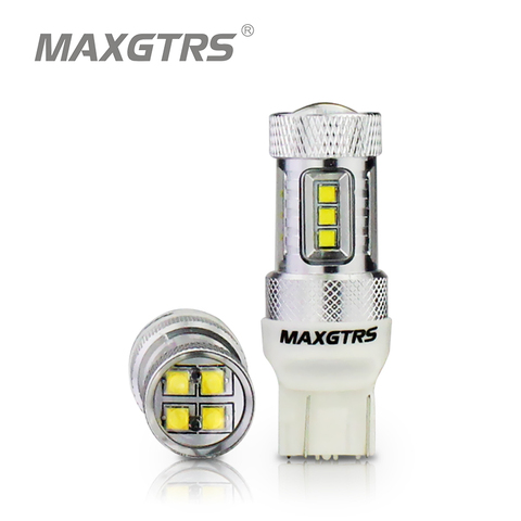 2x High Power 30W 50W 80W CREE Chip T20 7443 W21/5W Auto LED Bulbs Car Reverse Lights Signal Backup DRL Lights White Red Amber ► Photo 1/6