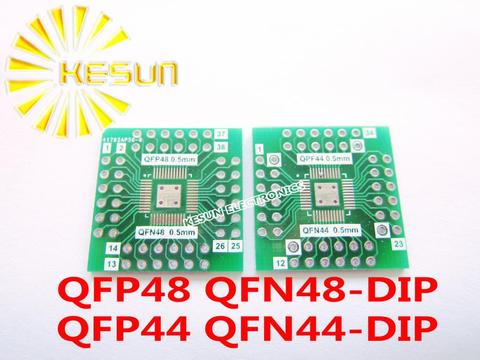 10PCS QFN48 QFP48 turn DIP48 , QFN44 QFP44 turn DIP44 0.5MM  IC adapter Socket / Adapter plate  PCB ► Photo 1/3