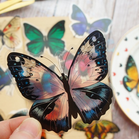 28pcs Tropical Rainforest Butterfly Jungle Style PVC Sticker Scrapbooking DIY Gift Packing Label Decoration Tag ► Photo 1/6