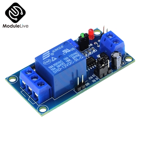 High Quality DC 12V Timer Delay Relay Adjustment Potentiometer Turn ON / Delay Turn OFF Switch Module With Timer ► Photo 1/6