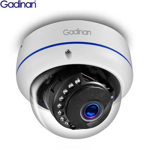 Gadinan 5MP 3MP 2MP H.265 IP Camera Sucurity Surveillance IR Night Video Vandal-proof Outdoor CCTV Dome Camera DC 12V/48V PoE ► Photo 1/6