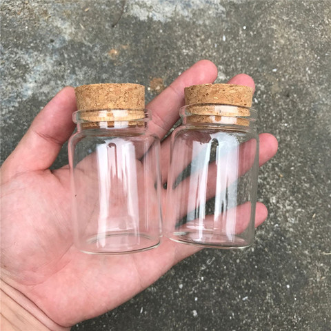 80ml Glass Bottles With Cork Small Transparent Mini Empty Glass Vials Jars Container Clear Food Botlles Eco-Friendly 12pcs/lot ► Photo 1/6