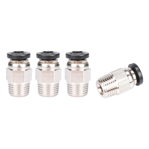 3D Printer PC4-01 V6 J-head Pneumatic Connectors Remote Hot Head / Connector Extruder Feed 1.75mm Teflon Tube ► Photo 1/1