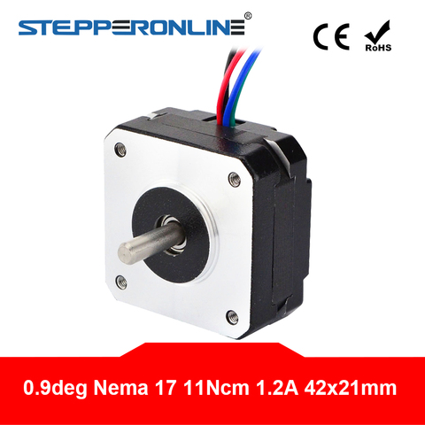 0.9 Degree Nema 17 Stepper Motor 11Ncm/15.6oz.in 1.2A 42x42x20mm 4-lead Nema17 Step motor DIY CNC 3D Printer ► Photo 1/5