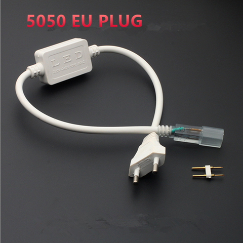 NEW 220V Led Strip Light EU Power Adapter Plug For Flexible 5050 Tape Ribbon 1PCS/LOT ► Photo 1/6