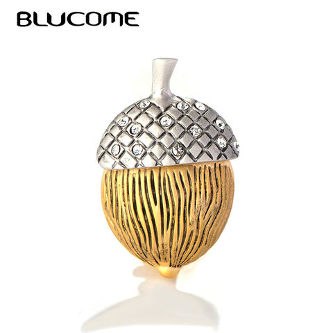 Blucome Cute Pine Cone Brooch Alloy Crystal Exquisite Jewelry For Women Girls Party Sweater Dress Scarf Lapel Backpack Pins Gift ► Photo 1/6
