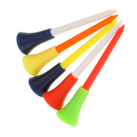 GOG 30 Pcs/Pack Plastic Golf Tees Multi Color 8.3CM Durable Rubber Cushion Top Golf Tee Golf Accessories ► Photo 1/6