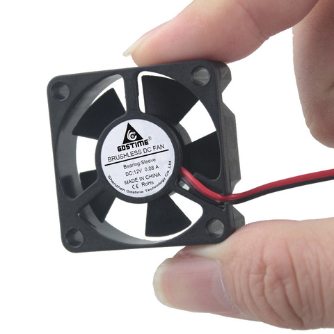 Gdstime 2 Pieces 35mm 12V 2Pin Small Brushless DC Cooling Fan 35x35x10mm 3510 Micro Cooler 35mmx35mmx10mm ► Photo 1/6