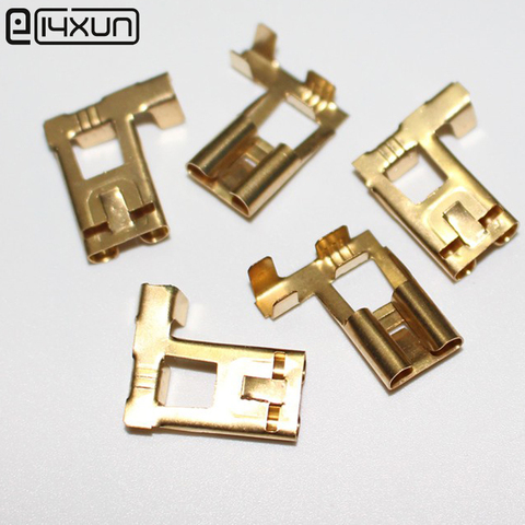 50Pcs 7.8mm Curved Crimp Spade Terminal Connection 7.8 mm Flag Copper Terminals Adaptor Connector Car Auto Boat Modified parts ► Photo 1/6