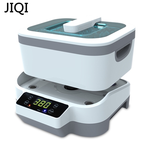 JIQI 1.2L Two powers Ultrasonic Digital cleaner Baskets Jewelry Watches Dental Heating Mute Ultrasonic Fruits Cleaner bath ► Photo 1/4