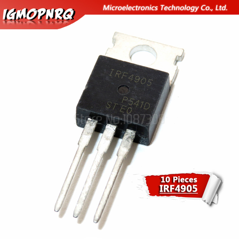 10pcs IRF4905 IRF4905PBF TO-220 74A 55V 200W MOS FET P channel field effect new original ► Photo 1/1