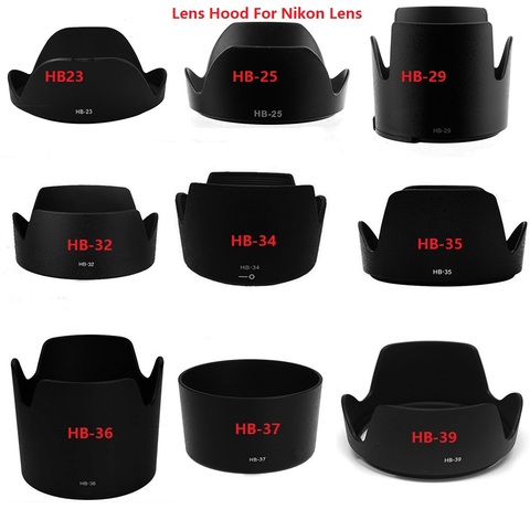 Foleto Lens hood HB23 HB25 HB29 HB32 HB34 HB35 HB36 HB37 HB39 Baynet Petal Hood for nikon d5300 d70 d90 d5100 d5200 d3000 17-35 ► Photo 1/6