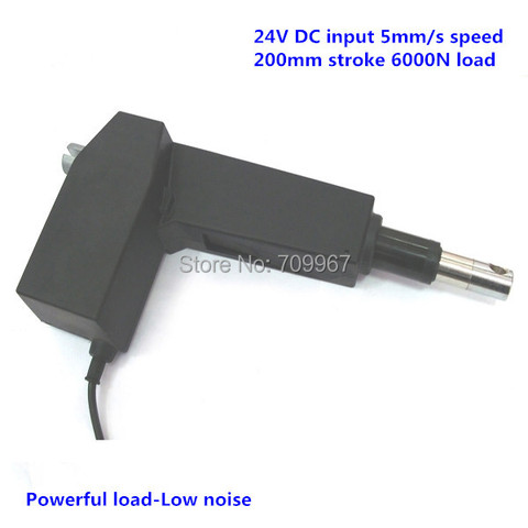 6000N load 200mm stroke 5mm/s speed 24V linear actuator for medical bed electric bed ► Photo 1/6