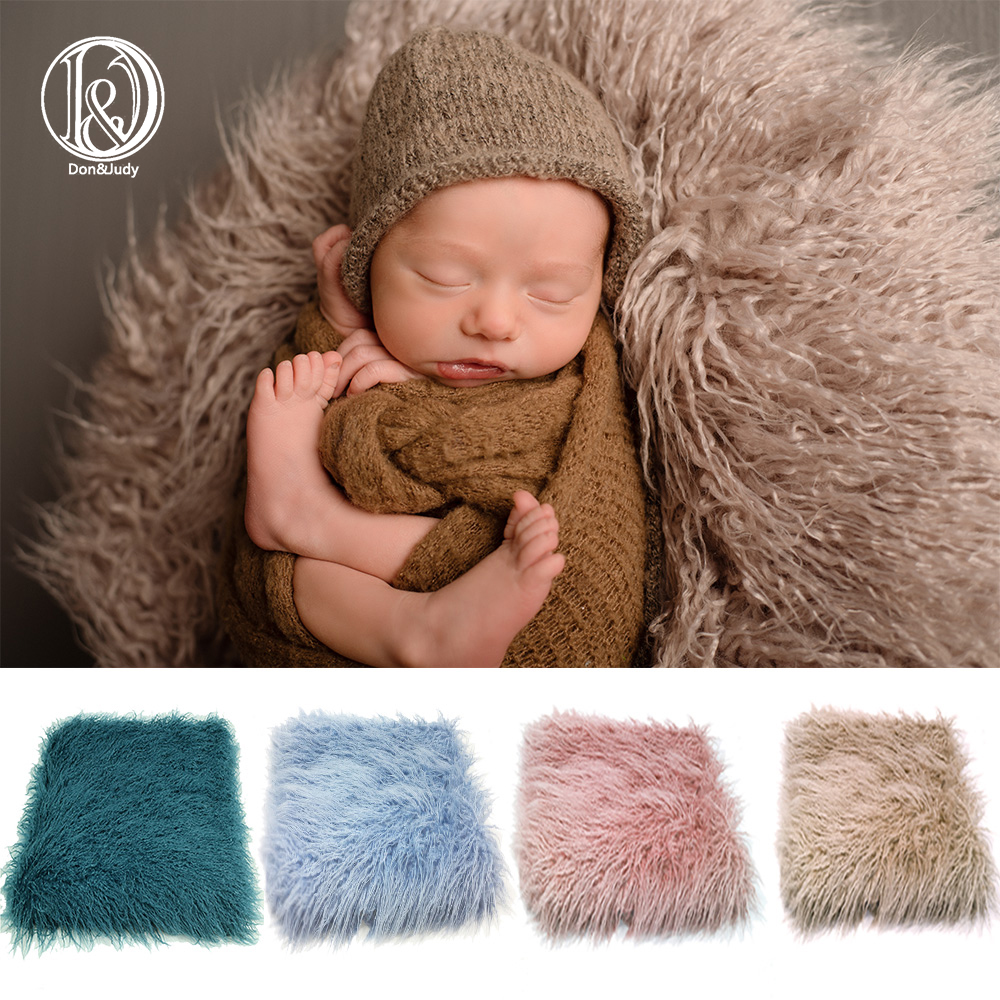 50*50cm Newborn Baby Faux Fur Basket Blanket Filler Stuffer Photography Backdrop 