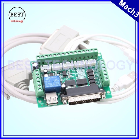 Mach3 Paraller port controller board DB25 controller 5 axis CNC controller USB power supply Interface Optocoupler isolation ► Photo 1/6