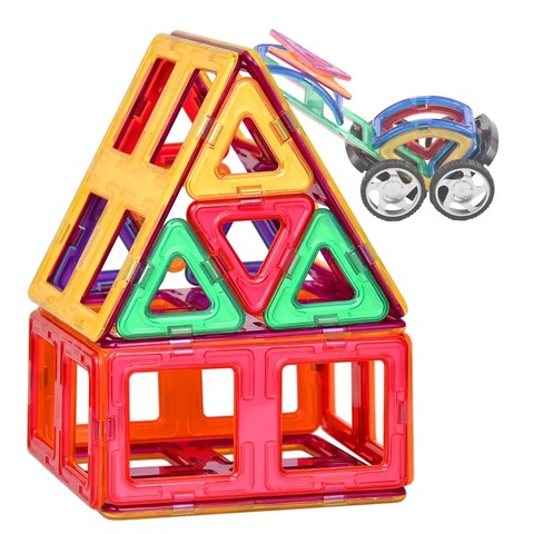 Regular Size Designer Set Magnetic Building Blocks Educational Magnetic Tiles Kit Magnetic Construction shapes Toy Set for kids ► Photo 1/6
