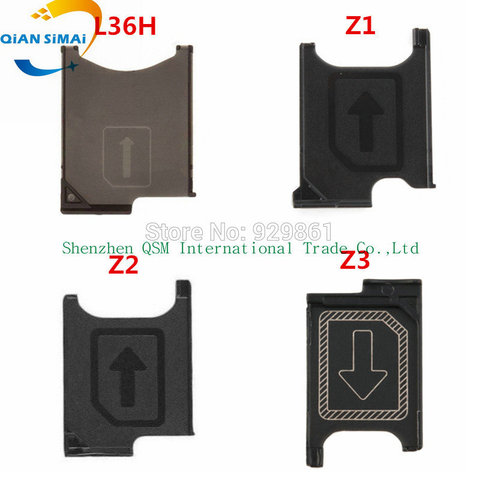 Genuine SIM Card Tray Holder Slot Socket Adapter Module  Repair Parts For Sony Xperia Z L36h / Z1 L39h / Z2 L50w / Z3 ► Photo 1/5
