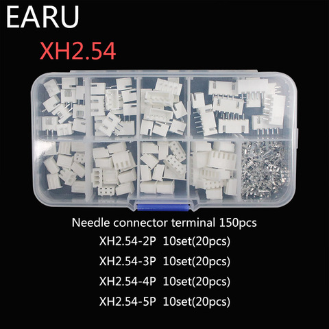 230pcs XH2.54 2p 3p 4p 5 pin 2.54mm Pitch Terminal Kit / Housing / Pin Header JST Connector Wire Connectors Adaptor XH Kits Box ► Photo 1/5