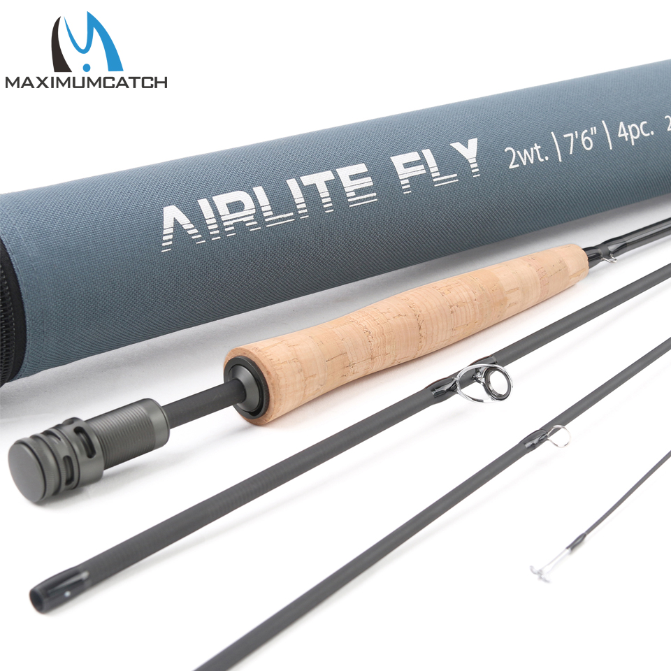 Maximumcatch Top Grade Airlite 7'6'' Fly Fishing Rod 2WT/3WT Super