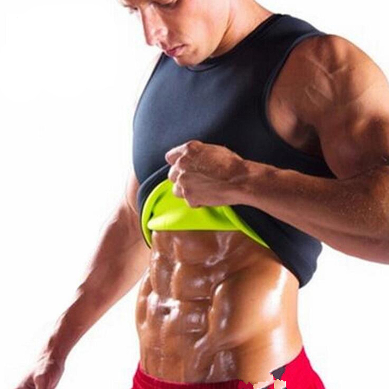 Men's Sauna Vest Ultra Sweat Hot Shapers Shirt Slimming Waist Trainer Corsets 