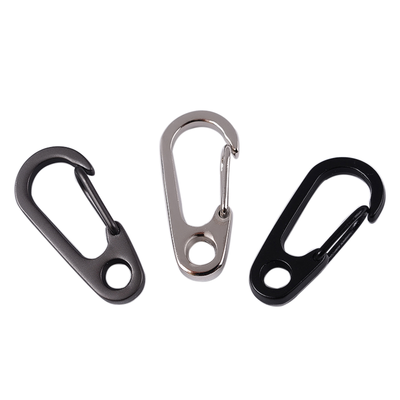 3 x Mini SF Carabiner Clip Backpack Clasps Camping Hiking Spring Clip Hook Camp 