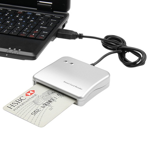 Easy Comm USB Smart Card Reader IC/ ID card Reader Adapter High Quality PC/SC Smart Card Reader for Windows Linux OS ► Photo 1/4