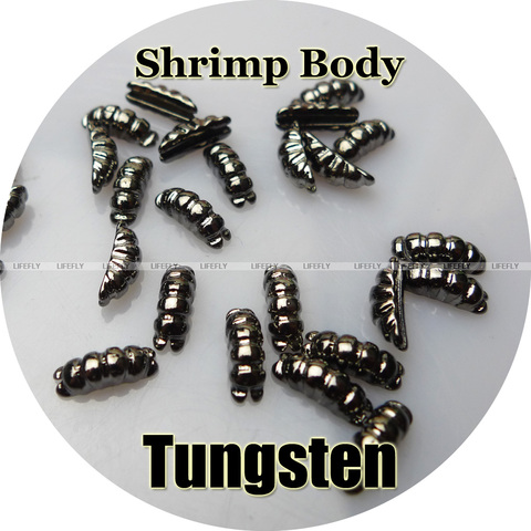 Nickel Black Color / 100 Tungsten Shrimp Body, Scud Shell, Fly Tying, Fishing ► Photo 1/1