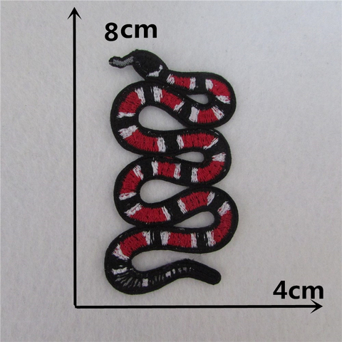 brand new fashion snake patch hot melt adhesive applique embroidery patches stripes DIY clothing accessory patch ► Photo 1/1